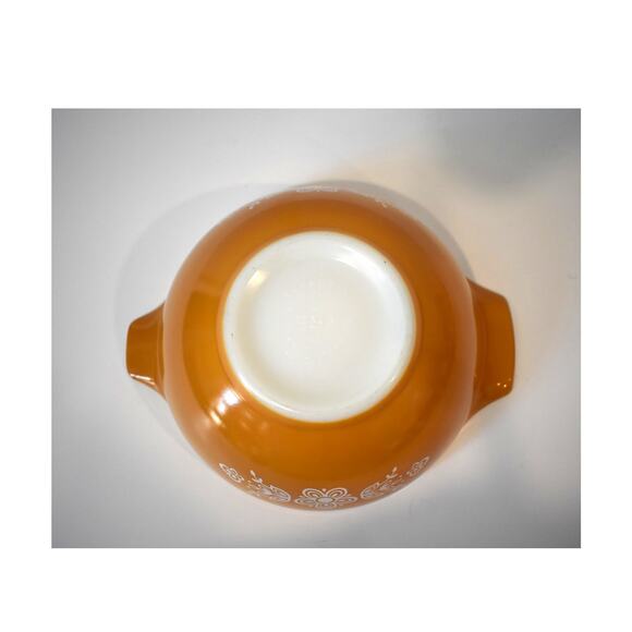 Vintage Pyrex Cinderella Bowl 1.5 Quart Butterfly Gold 442 Floral Mixing - Picture 6 of 6